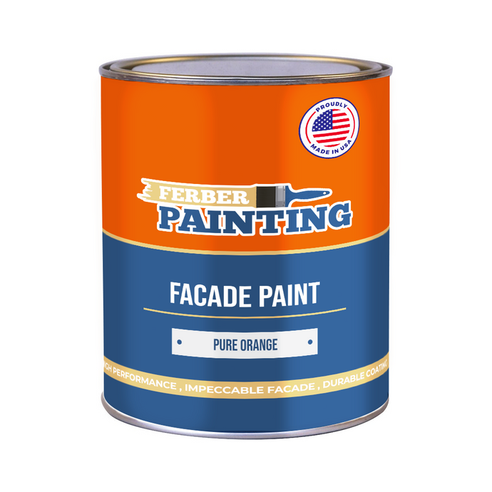 Pintura para fachada Naranja puro